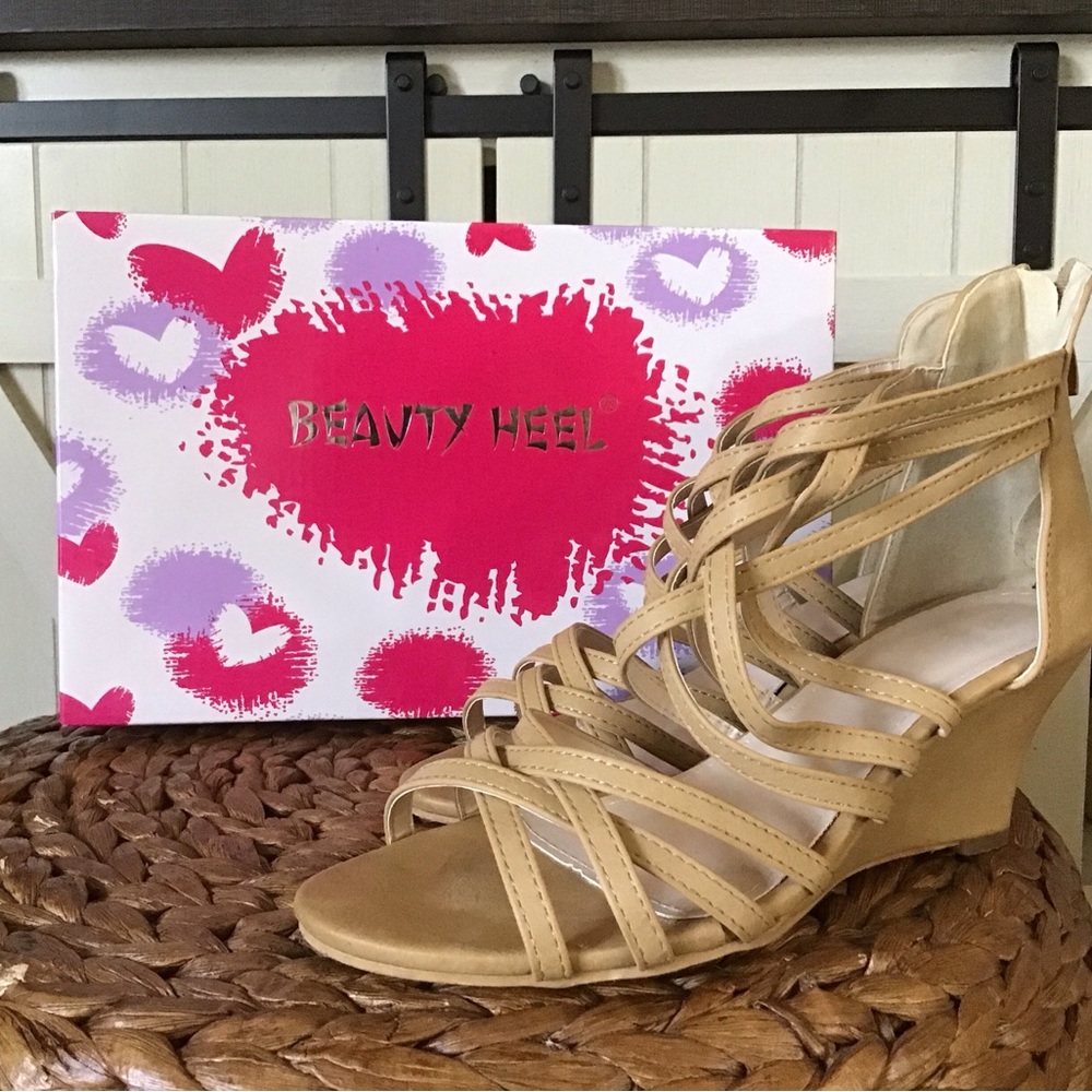 Beauty Heel strappy wedge